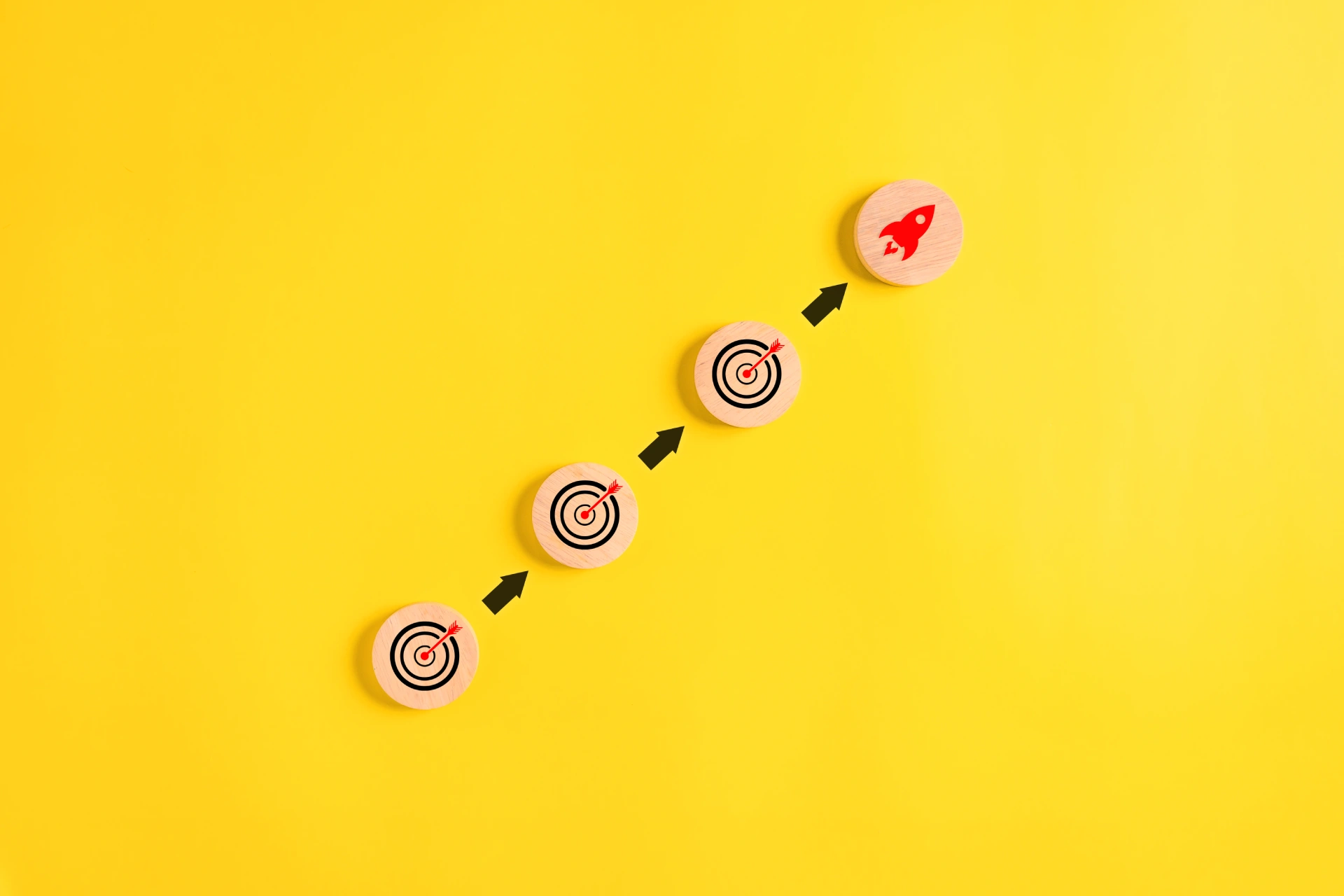 reaching target goal with step by step progression